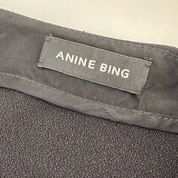 ANINE BING Joey Wrap Blouse Top Black Size Small - Picture 4 of 7